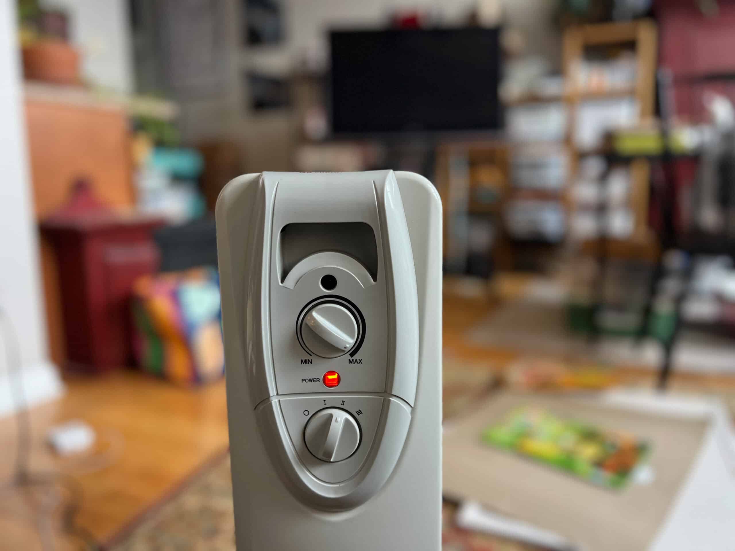 Space heater in residential home. Space heater safety in Mendota.