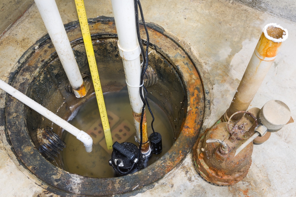 mendota sump pump in need of maintenance